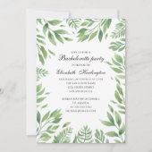 Botanische tuinbladeren. Zomer vrijgezellenfeest Kaart (Voorkant)