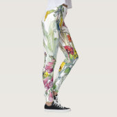 Botanische tuinbloemen over de Leggings (Rechts)