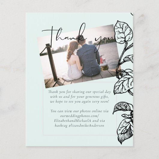 Botanische tuinbodes verlaten budget bruiloft (Voorkant)