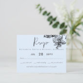 Botanische tuinbodes verlaten budget bruiloft briefkaart (Staand voorkant)