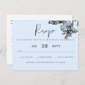 Botanische tuinbodes verlaten budget bruiloft briefkaart (Voorkant / Achterkant)