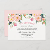 Botanische tuinbouw Waterverf Floral Reception Kaa Informatiekaartje (Voorkant / Achterkant)