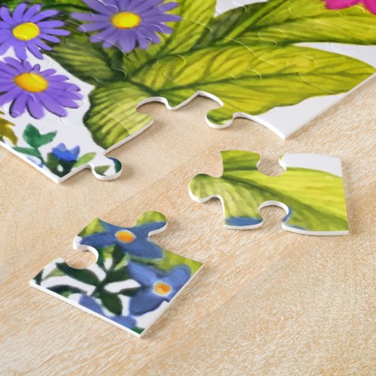 Botanische tuinbouwkunst Jigzaag Puzzle Legpuzzel (Zijkant)