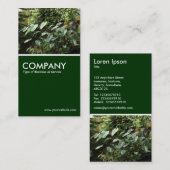 Botanische tuinen - Donkergroen Visitekaartje (Voorkant / Achterkant)
