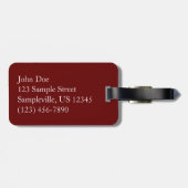 Botanische tuinen met Kerstmis in Washington DC Bagagelabel (Achterkant horizontaal)