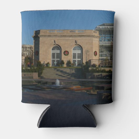 Botanische tuinen met Kerstmis in Washington DC Blikjeskoeler (Voorkant)