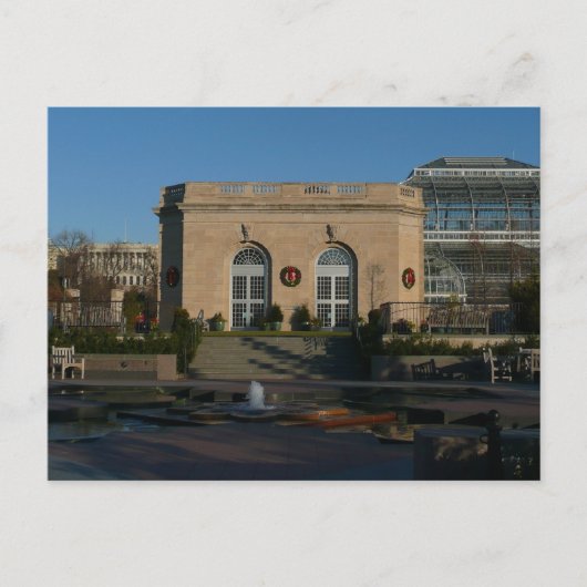 Botanische tuinen met Kerstmis in Washington DC Briefkaart (Voorkant)