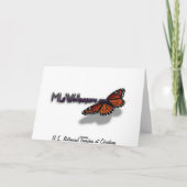 Botanische tuinen met Kerstmis in Washington DC Feestdagen Kaart (Achterkant)