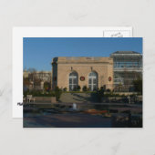 Botanische tuinen met Kerstmis in Washington DC Feestdagenkaart (Voorkant / Achterkant)