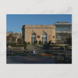 Botanische tuinen met Kerstmis in Washington DC Feestdagenkaart