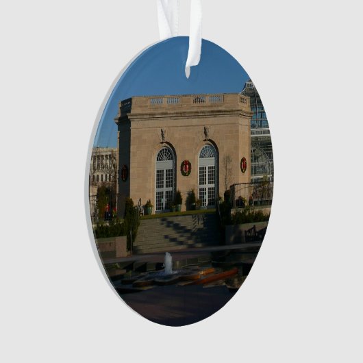 Botanische tuinen met Kerstmis in Washington DC Ornament (voorkant)