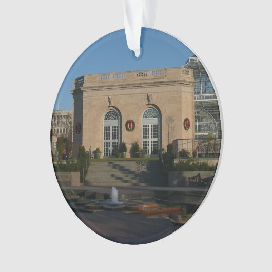 Botanische tuinen met Kerstmis in Washington DC Ornament (voorkant)