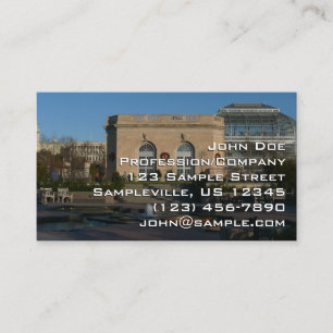 Botanische tuinen met Kerstmis in Washington DC Visitekaartje