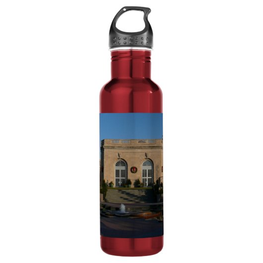 Botanische tuinen met Kerstmis in Washington DC Waterfles (Voorkant)