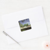 Botanische tuinen Orangery Vierkante Sticker (Envelop)