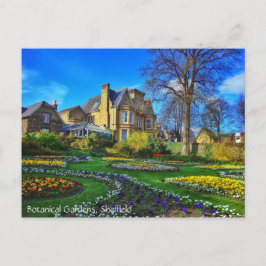 Botanische tuinen, Sheffield Briefkaart