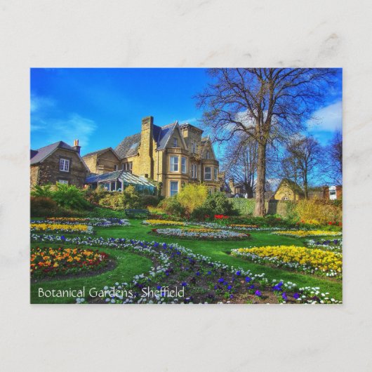 Botanische tuinen, Sheffield Briefkaart (Voorkant)