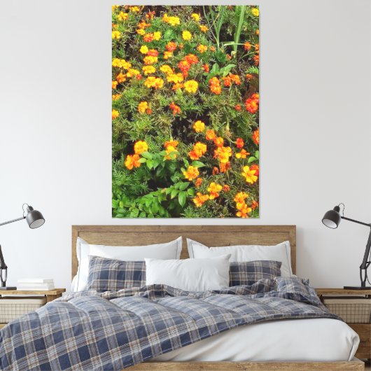 botanische tuinfoto canvas afdruk (Insitu (Slaapkamer))