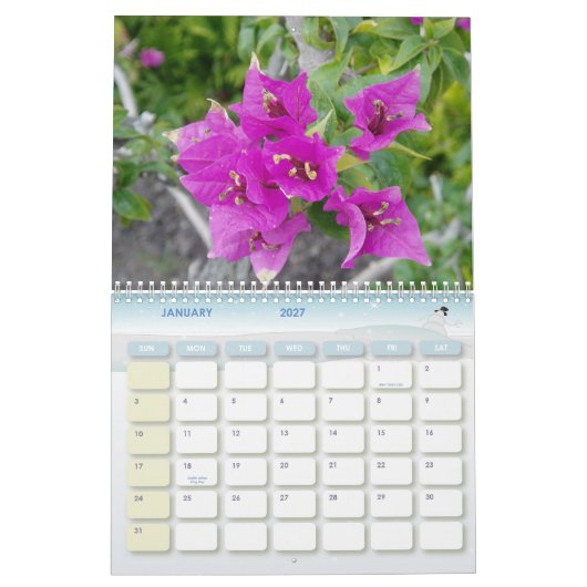 Botanische tuinkalender kalender (Jan 2027)