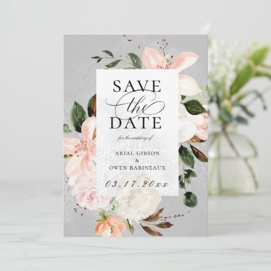 Botanische tuinkant bewaren Datum foto Aankondiging (Staand voorkant)