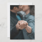 Botanische tuinkant bewaren Datum foto Aankondiging (Achterkant)