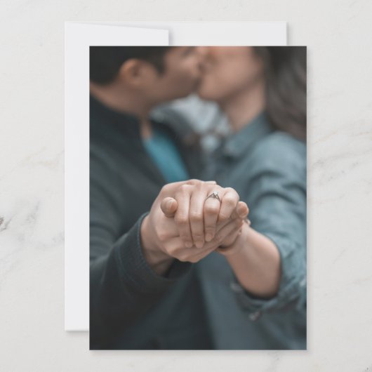 Botanische tuinkant bewaren Datum foto Aankondiging (Achterkant)