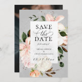 Botanische tuinkant bewaren Datum foto Aankondiging (Voorkant / Achterkant)