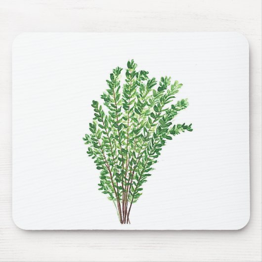 Botanische tuinkruiden tijm muismat (Voorkant)