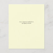 Botanische tuinriet laat groen huwelijk over flyer (Achterkant)