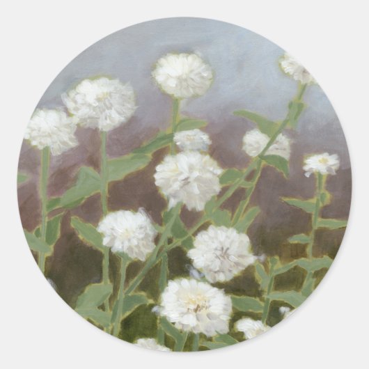 Botanische tuinstudie I Ronde Sticker (Voorkant)