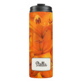 Botanische tuinventilator Sinaasappel Lilies elke  Thermosbeker (Voorkant)