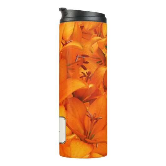 Botanische tuinventilator Sinaasappel Lilies elke  Thermosbeker (Geroteerd rechts)