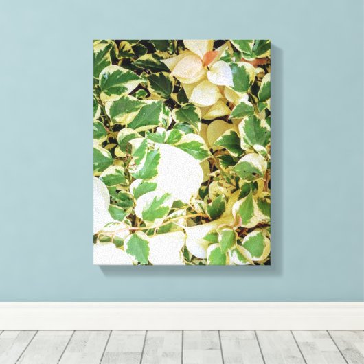 Botanische tuinwandkunst canvas afdruk (Insitu (Houten vloer))