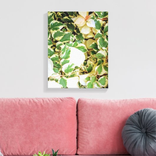 Botanische tuinwandkunst canvas afdruk (Insitu (Woonkamer))