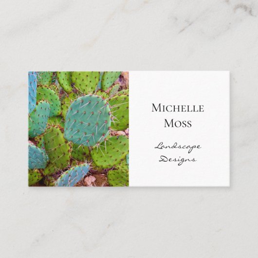 Botanische tuinwoestijn visitekaartje (Voorkant)