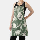 Botanische tulp op salie groen schort (Insitu)
