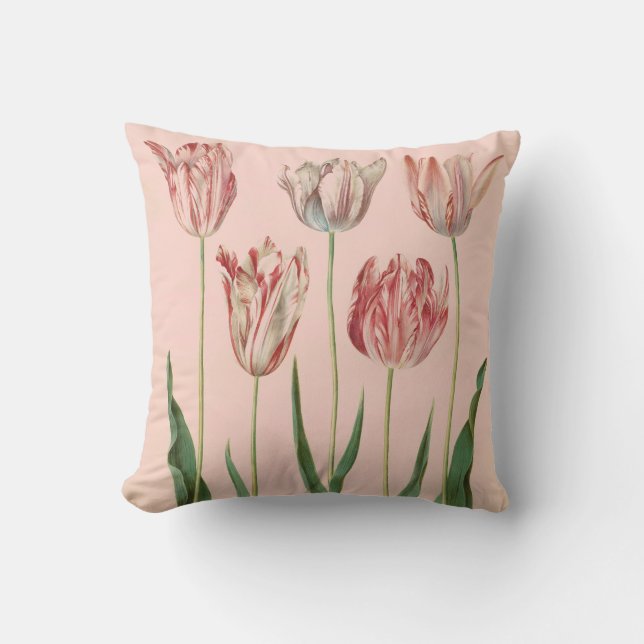  Botanische Tulp Pillow Kussen (Voorkant)