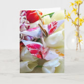 Botanische Tulpen met de Kranen van de Vrede van Kaart (Gele Bloem)