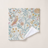 Botanische uil en bessen bad handdoek (Wasdoekje)