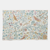 Botanische uil en bessen theedoek (Horizontaal)