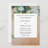 Botanische uitnodiging tot het uitzenden van Lijst (Voorkant)