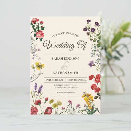 botanische uitnodiging tot weduwschap (Staand voorkant)