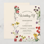 botanische uitnodiging tot weduwschap (Voorkant / Achterkant)