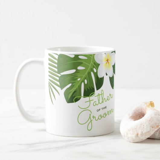 Botanische vader van het Groom Hawaiian Wedding Koffiemok (Met donut)
