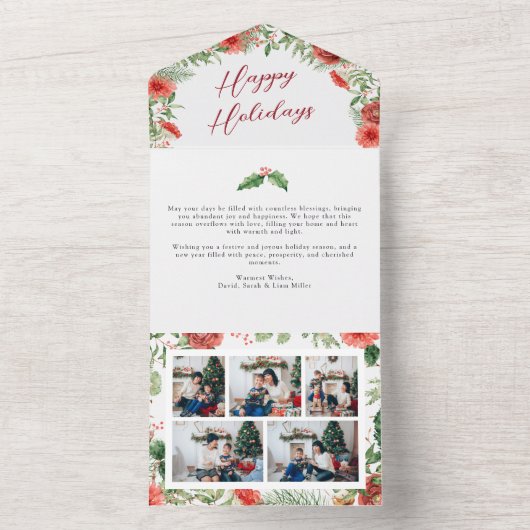 Botanische vakantie alles in één Kaart (Binnen)