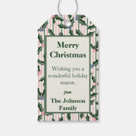 Botanische vakantie cadeaulabel