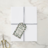 Botanische vakantie cadeaulabel (Met Touw)