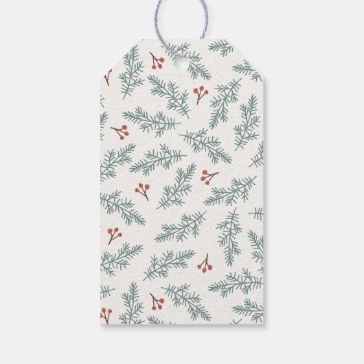 Botanische Vakantie Gift Label Cadeaulabel (Achterkant)