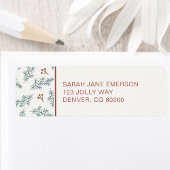 Botanische vakantie retour adres label