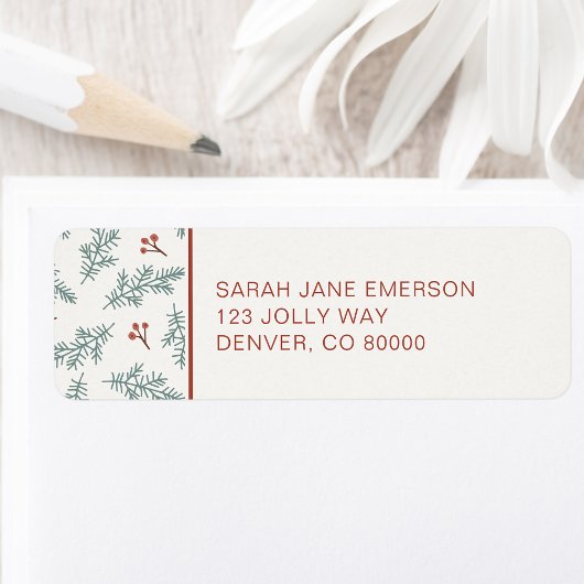 Botanische vakantie retour adres label